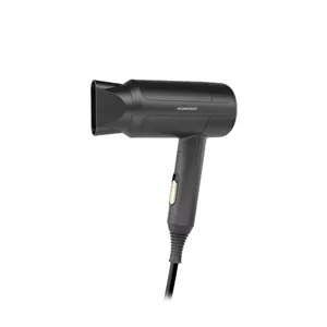 سشوار خانگی پرودو مدل PD-LFST071-BK با توان 1200 وات، تنظیمات دما و سرعت دو حالته، عملکرد یونیزاسیون، خشک‌کنندگی قوی، پخش یکنواخت گرما، کاهش وز مو، دسته تاشو و متمرکزکننده پهن