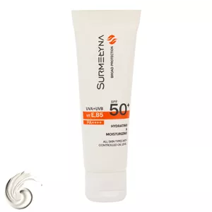 کرم ضد آفتاب بی‌رنگ سورملینا، SPF 50، مدل 00 UVA UVB، مناسب انواع پوست با حجم 50 میلی‌لیتر، ضد حساسیت، فاقد پارابن و سیلیکون، محافظت‌کننده در برابر اشعه‌های UVA و UVB، بدون تست حیوانی، PA++++، ضد پیری، ضد جوش،  با ماندگاری 2 ساعته