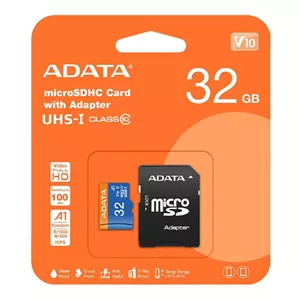 کارت حافظه microSDXC ای دیتا مدل Premier کلاس 10 استاندارد UHS-I V10 A1سرعت 100MBps ظرفیت 32 گیگابایت