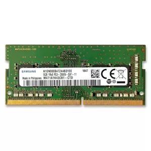رم لپ‌تاپ 8 گیگابایت سامسونگ مدل PC4-2666 از نوع DDR4، تک‌کاناله با فرکانس 2666 مگاهرتز، تایمینگ CL19 و فرم‌فکتور SO-DIMM 260 پین
