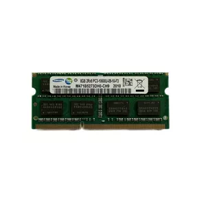 رم لپ‌تاپ DDR3 تک کاناله 8 گیگابایت 1333 مگاهرتز سامسونگ مدل PC3-10600 با تایمینگ 9 و ماژول SO-DIMM