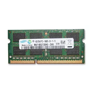 رم لپ‌تاپ سامسونگ DDR3 4 گیگابایت مدل 1333 PC3 10600s تک کاناله با فرکانس 1333 مگاهرتز