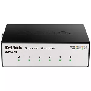 سوییچ 5 پورت گیگابیت و دسکتاپ دی-لینک مدل DGS-105