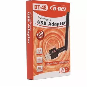 کارت شبکه و دانگل بی سیم آنتن دار دی نت DT-48 150Mbps