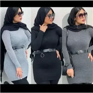 گپ بافت بلند میله ای زنانه فری سایز