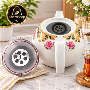چای صاف کن گرد داخل قوری