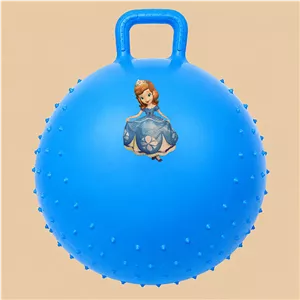 توپ ایروبیک 620 گرم خاردار آبی (طرح سوفیا)