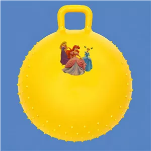 توپ ایروبیک 620 گرم خاردار زرد (طرح سیندرلا، آرورا و راپونزل)