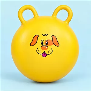 توپ ایروبیک کودک (دوگوش زرد طرح سگ)