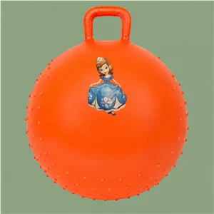 توپ ایروبیک 620 گرم خاردار نارنجی (طرح سوفیا)