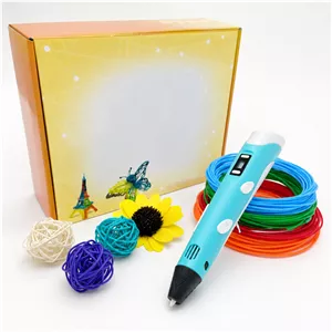 قلم طراحی سه بعدی 3D PEN-2 اورجینالنمایشگر دار با تنظیم سرعت و فیلامنت PLA و ABS