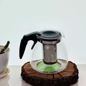 قوری پیرکس دسته مشکی ۱۶۰۰ میلی