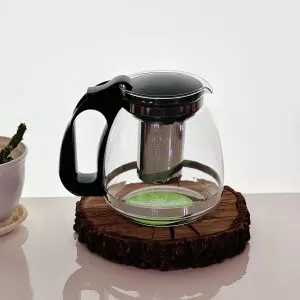 قوری پیرکس دسته مشکی 1500میل