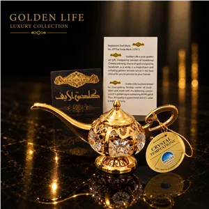مینیمال چراغ جادو کریستال سوارسکی اتریش آبکاری طلا اماراتی پیلسکو - کد 195