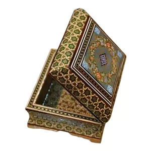 جعبه پاسور خاتم کاری مدل تذهیب 1 