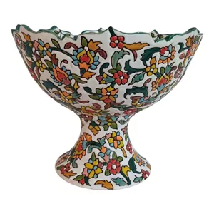 میوه خوری مینا کاری مدل زمینه سفید 