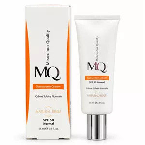 کرم ضد آفتاب رنگی ام کیو SPF 50 مناسب پوست نرمال