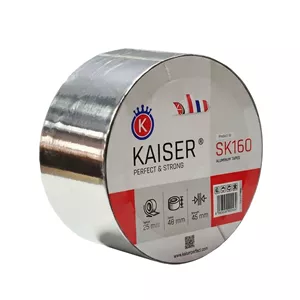 چسب پهن آلومینیوم 5 سانت کایزر (SK160) ۲۵ یارد ۴۵ میکرون