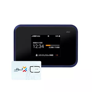 مودم 4.5G قابل حمل و پاور بانک یوکیو شارپ مدل Speed Wifi Next W07 به همراه سیم کارت آسیاتک 30 گیگ سه ماهه