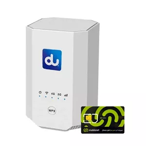 مودم 4G TD-LTE 5G زد ال تی مدل ZLT X28 به همراه سیم کارت 360 درجه مبین نت با بسته 100 گیگ شش ماهه