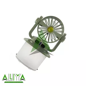 پنکه و چراغ کمپینگ چندکاره شارژی و خورشیدی مدل CH-F804