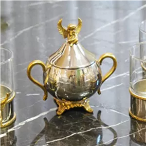 قندان استیل برنج فرشته هندی وارداتی کد 6921