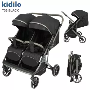کالسکه دوقلو رو به مادر شو کیدیلو مدل Kidilo T33