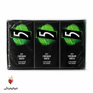 آدامس فایو الکترو نعنا ۶ عددی ۱۵.۶ گرمی (بسته ۱۵ عددی)