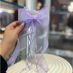 گیره پاپیونی - درجه یک - رنگ یاسمنی