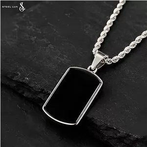 گردنبند استیل مردانه طرح اونیکس