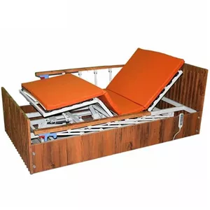 تخت بیمارستانی چوبی برقی خانگی – راحتی و ایمنی در منزل