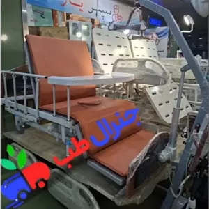 تخت بیمار مبله و صندلی شو چندمنظوره – راحتی و امنیت بیمار در خانه