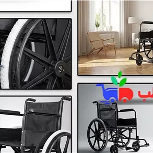 ویلچر ساده تاشو سبک و مقاوم برای استفاده روزمره