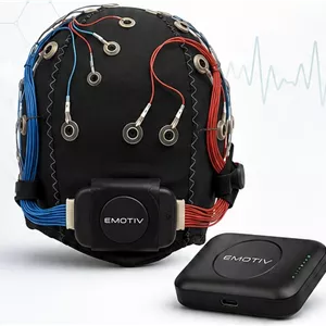 دستگاه ثبت نوار مغزی (EEG) شرکت Emotiv مدل Epoc Flex  تست شده و سالم