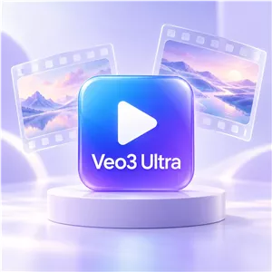 اسلات Veo3 Ultra — انتخاب مدت و اعتبار