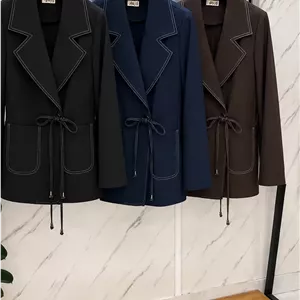 کت دمسه‌دوزی گره‌ای گاباردین هرمس