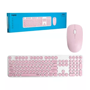 کیبورد و ماوس بی سیم رپو مدل X260S، سوییچ ممبران، فول سایز، دارای حروف حک شده فارسی
