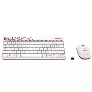 کیبورد و ماوس بی سیم لاجیتک مدل MK240، سوییچ ممبران، فرم فاکتور COMPACT