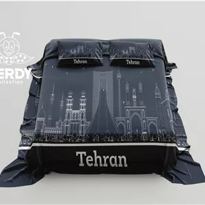 کاور تخت مخمل شانل فردی کالکشن طرح تهرانتضمین کیفیت جنس و چاپ 